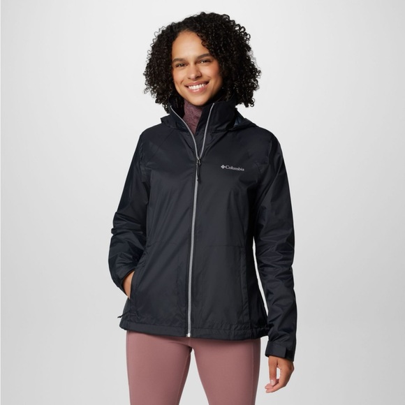 Columbia Women's Switchback™ IV Rain Jacket Black Size Medium NEW - Picture 1 of 8